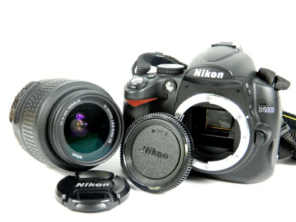 【中古】 Nikon ニコン D5000 レンズキット D5000LK カメラ デジタル一眼レフ ブラック K3355702