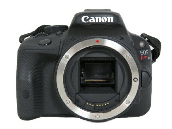 【中古】 中古 Canon キヤノン 一眼レフ EOS Kiss X7 ダブルズームキット カメラ デジタル ブラック KISSX7-WKIT S3799168