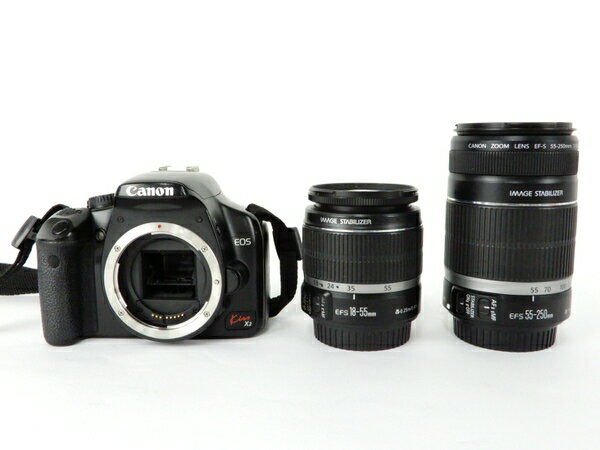 【中古】 Canon キャノン EOS Kiss X2 一眼レフ カメラ ダブル ズーム キット Y2943619