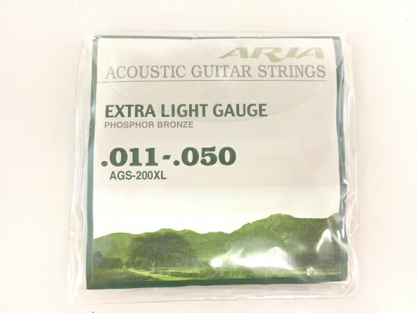 未使用 【中古】 訳有 ARIA AGS-200L アコギ用 弦 アコースティックギター 楽器 K5195505