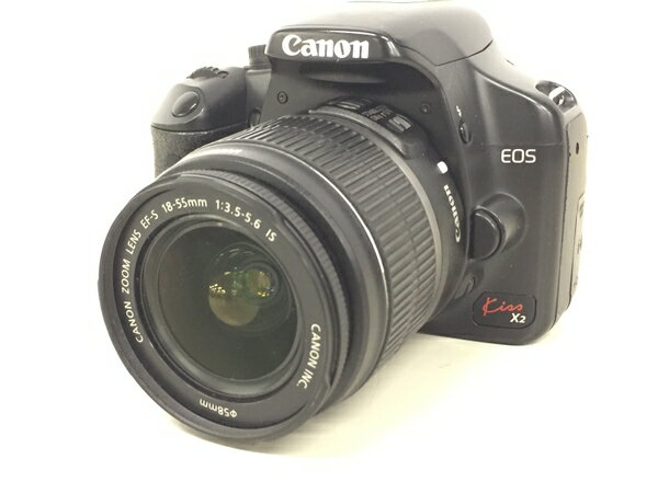 【中古】 Canon キャノン EOS Kiss X2 EF-S 18-55 3.5-5.6 IS II レンズ カメラ EFマウント K4124272