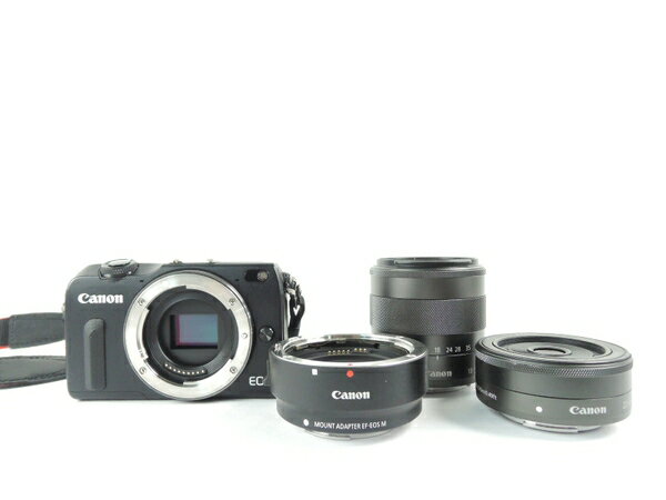 【中古】Canon EOS M2 EF-M18-55 IS STM レンズキット ミラーレス 一眼 Y2248523