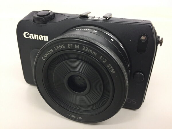 【中古】 Canon キヤノン EOS M EF-M22 STM レンズキット EOSMBK-22STMLK カメラ ミラーレス一眼 ブラック K4601465