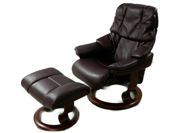 美品 【中古】 EKORNES エコーネス ストレスレスチェア オットマン レノ S クラシックベース【大型】 S3433375