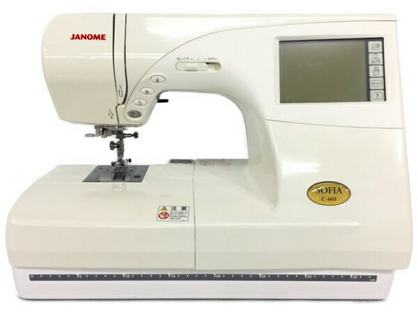 【中古】 ジャノメ JANOME ミシン C-601 853型 コンピューターミシン N520844 ...