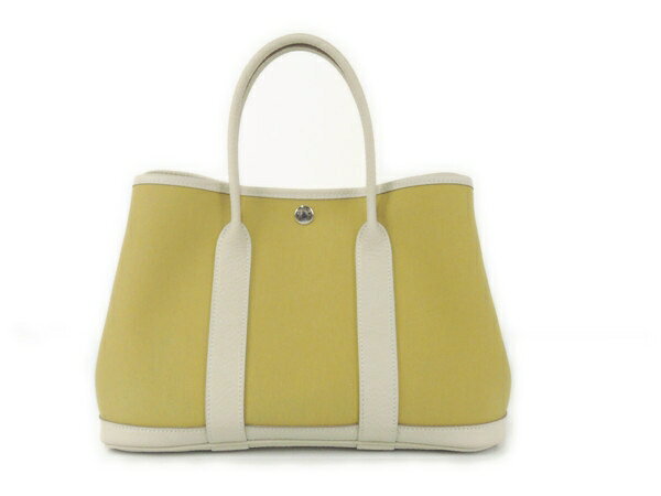 【中古】 エルメス HERMES ガーデン・パーティ TPM カリー クレ トワルゴーイングキャンバス ヴァッシュカントリー X刻印 Y1986832のサムネイル