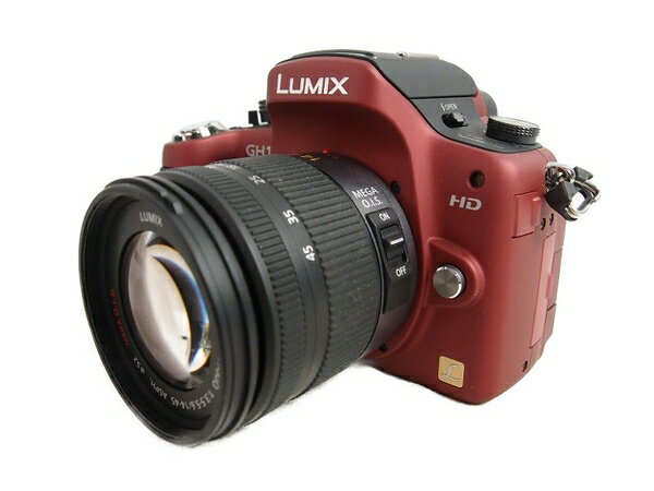 【中古】 中古 Panasonic パナソニック LUMIX ルミックス GH1 レンズキット DMC-GH1 A-R カメラ ミラーレス一眼 コンフォートレッド S2985590