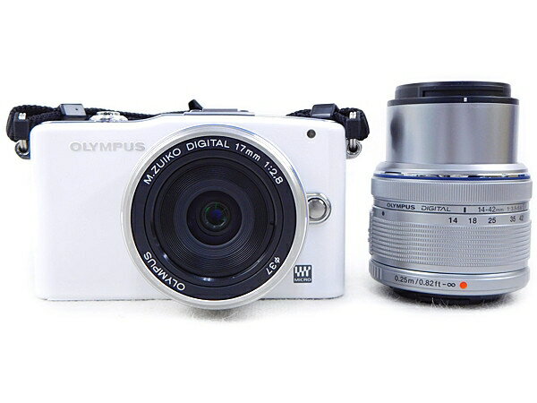 【中古】OLYMPUS PEN mini E-PM1 ツイン レンズキット ミラーレス 一眼 カメラ N1733415