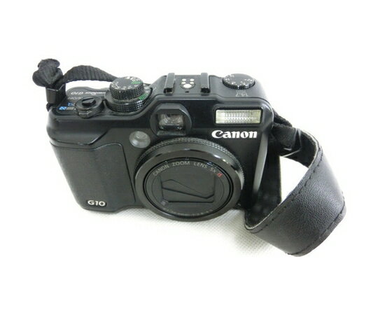 【中古】Canon キヤノン PowerShot G10 PSG10 デジタルカメラ コンデジ ブラック N2359980