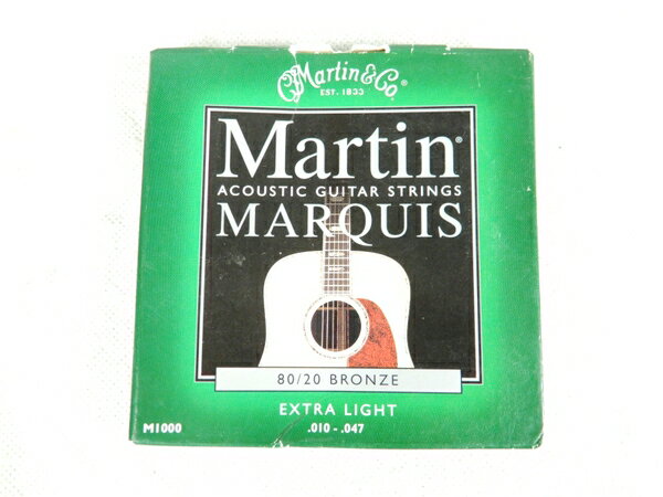 未使用 【中古】 Martin .010-.047 M1000 Marquis Extra Light 80/20 BRONZE アコギ用 弦 K3716143