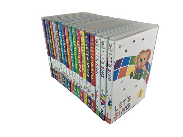 【中古】 【動作保証】ミライコイングリッシュ LET’S HAVE FUN LET’S SING ミライコイングリッシュボックス 全15巻+3巻セット DVD 英語 教材 中古 N8749474のサムネイル