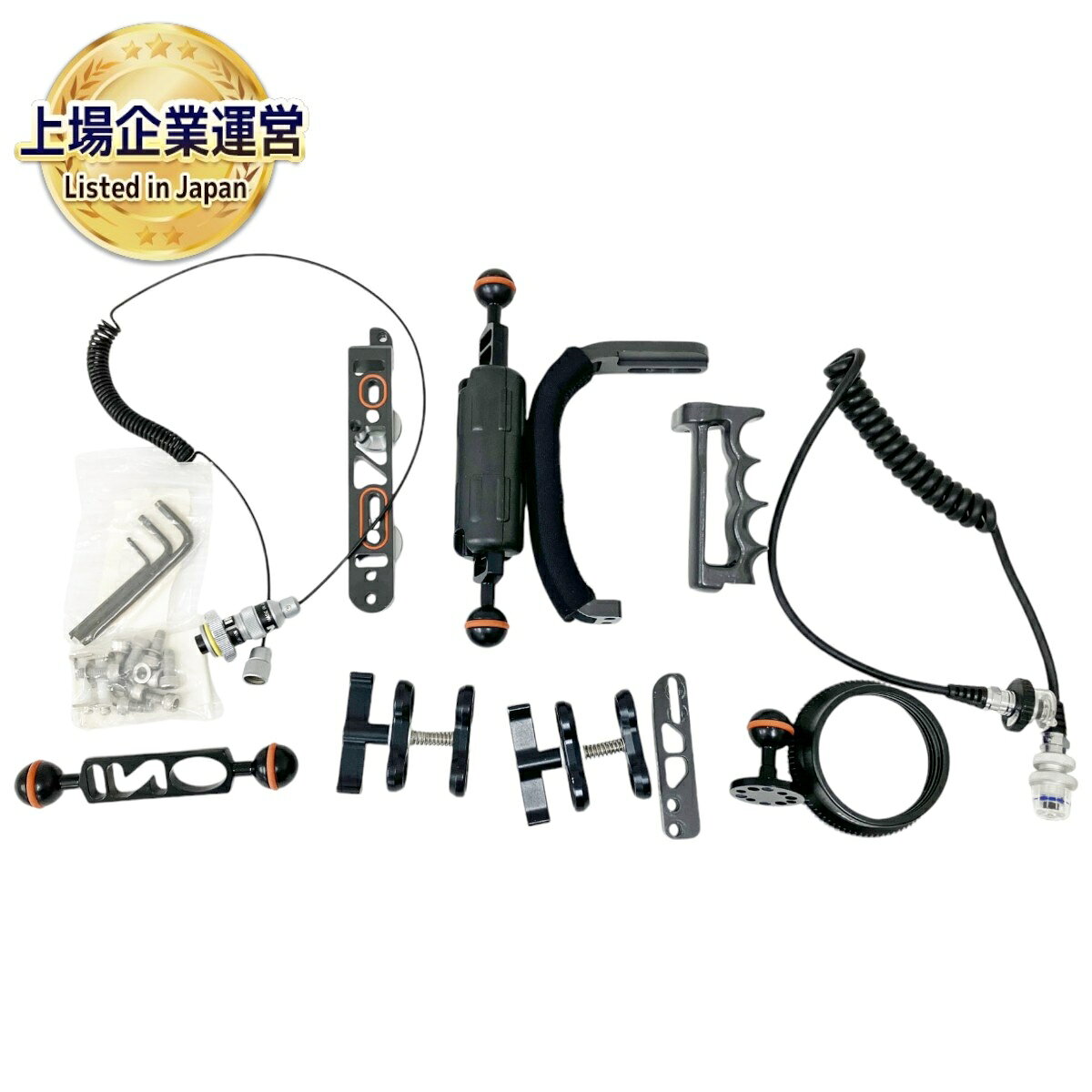 【中古】 INON 水中カメラアーム用 等 ダイビング カメラ周辺機器 おまとめ SEA&amp;SEA ケース付き イノン ジャンク O9281593