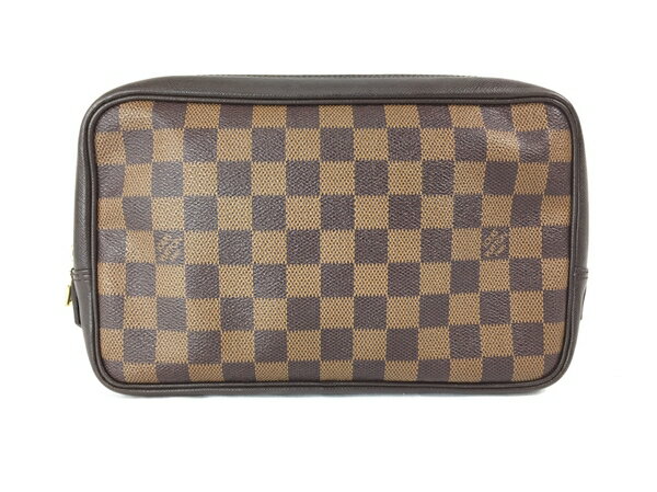 【中古】 LOUIS VUITTON ルイヴィトン ダミエ トゥルース トワレット ポーチ N47623 T3418920