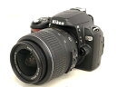 【中古】 Nikon ニコン D60 18-55 レンズキット デジタル 一眼レフ カメラ K4207153