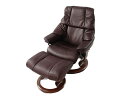 美品 【中古】 EKORNES エコーネス 45周年 Stressless ストレスレス チェア・オットマン レノ M セット ソファ 家具 【大型】 S2938862