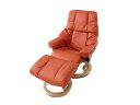 美品 【中古】 美品 中古 EKORNES エコーネス Stressless ストレスレス チェア・オットマン レノ S セット ソファ 家具 【大型】 S2938863