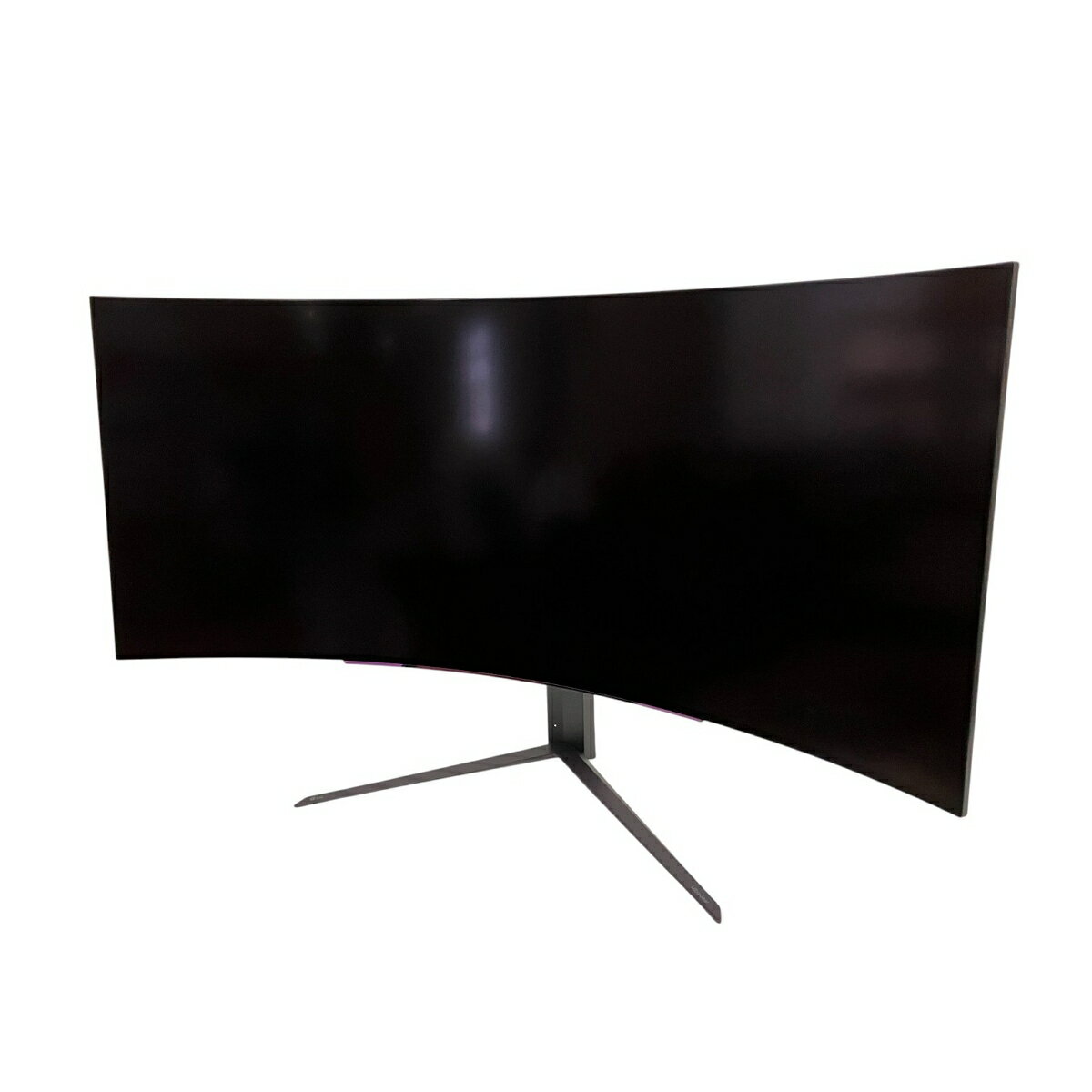 【中古】 LGエレクトロニクス UltraGear 45GS96QB-B WQHD 240Hz対応 44.5型 2024年製 有機EL 曲面型 ゲーミングモニター 中古 良好 B10642033