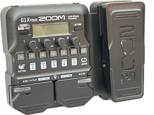 【中古】 【動作保証】ZOOM G1X FOUR ギター用 マルチエフェクター ACアダプタ付 音響機材 ズーム C8839108