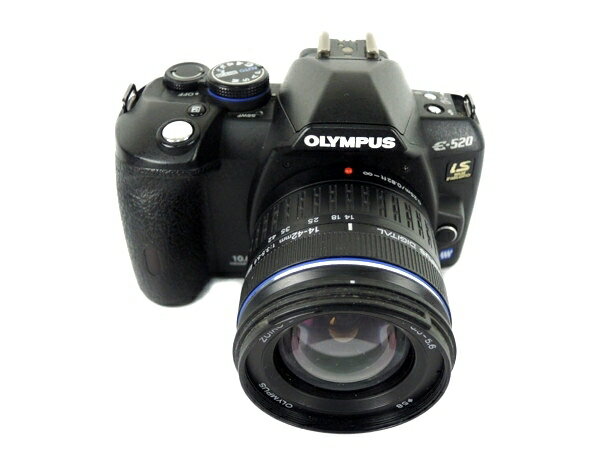 【中古】OLYMPUS E-520 カメラ 一眼 レンズ セット 機器 Y2245548