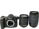 【中古】 【動作保証】 Nikon D90 70-300mm18-105mm レンズ2個 ストロボ付き ニコン S8716698