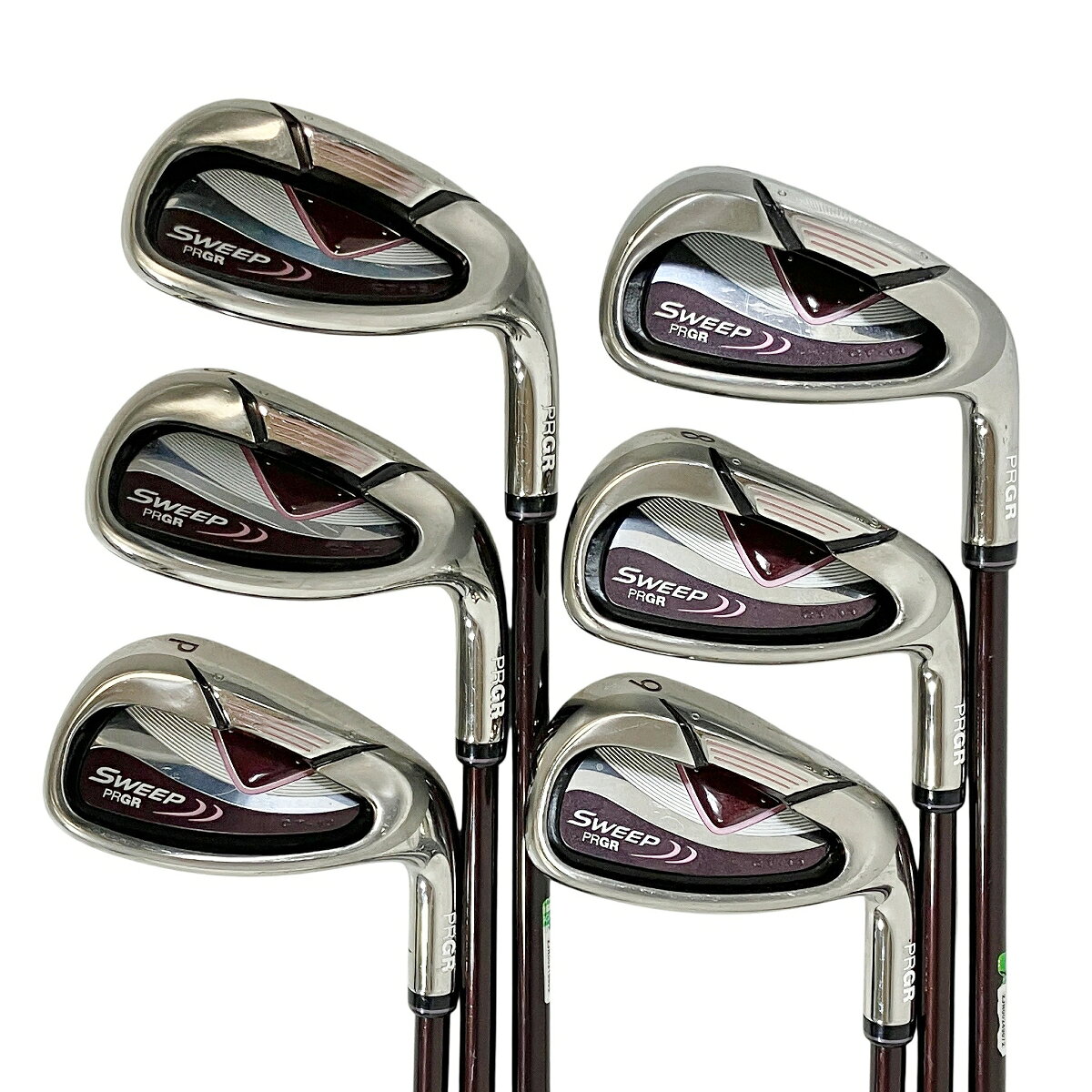 【中古】 PRGR SWEEP CT-13 7.8.9.A.P.S レディース アイアン ゴルフクラブ 6本 セット T10582413