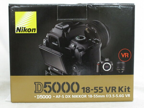 【中古】Nikon ニコン D5000 レンズキット D5000LK カメラ デジタル一眼レフ ブラック T2446218