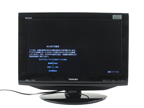 【中古】東芝 REGZA 19RE1S 液晶 カラー TV19型 ブラック Y2279782のサムネイル