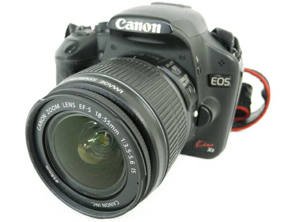 【中古】 Canon キヤノン EOS Kiss X3 レンズキット KISSX3-LKIT カメラ デジタル一眼レフ ブラック N3070834