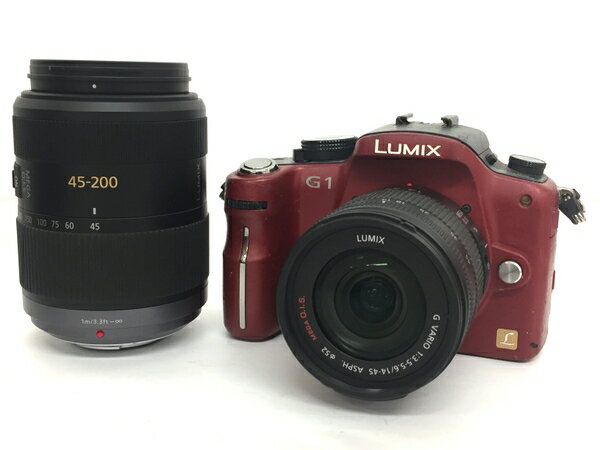 【中古】 Panasonic LUMIX G1 ダブルズームレンズキット DMC-G1 カメラ ミラーレス一眼 T4370369