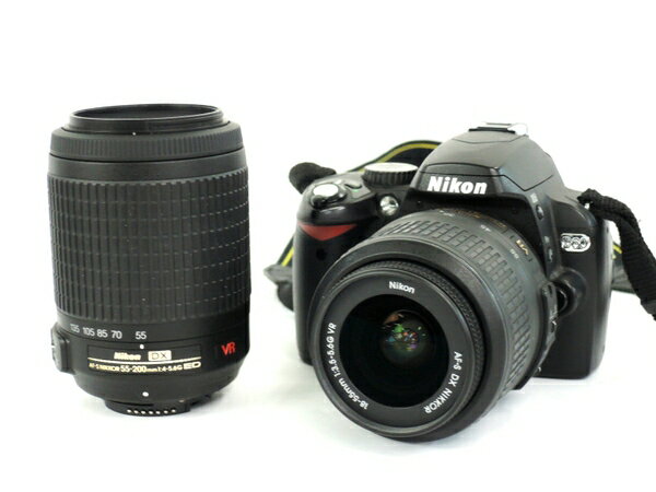 【中古】 Nikon ニコン 一眼レフ D60 ダブル ズーム キット デジタル カメラ Y2870293