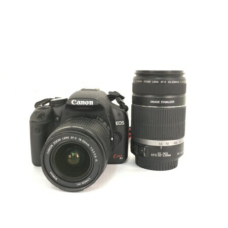 【中古】 Canon EOS Kiss X3 EF-S 18-55mm 55-200mm ダブルレンズキット キヤノン Y4520621