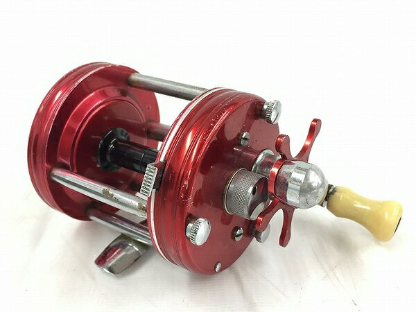 【中古】 Abu アブ アンバサダー 6000 レッド 6桁スムースシリアル 4スクリュー 波型リム ベイトリール T5091289のサムネイル