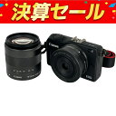 【中古】 Canon EOS M2 DS126471 ミラーレス 一眼レフ カメラ EF-M 18-55mm F3.5-5.6 EF-M 22mm F2 STM ダブルレンズキット キャノン 中古 Y10124795(2)