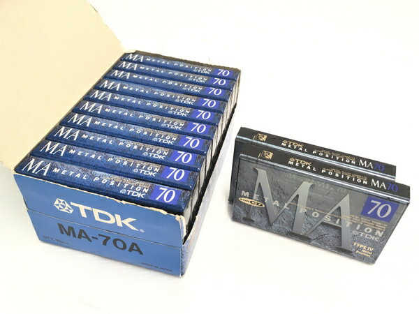未使用 【中古】 TDK MA-70A 12本セット 70分用 メタルカセットテープ 音響機材 未開封 未使用 T8229059
