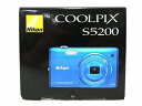 未使用【中古】未使用 Nikon ニコン COOLPIX S5200 デジカメ 1602万画素 スカイブルー O2365083