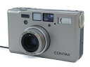 【中古】 良好 CONTAX T3 Carl Zeiss T レンズ Sonnar 35mm 2.8 T* コンパクト フィルムカメラ チタンシルバー N3054648