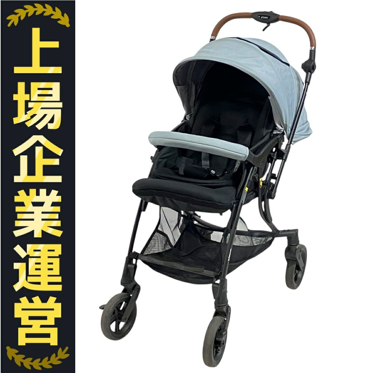 Pigeon Runfee Lino'n RB4L ベビーカー A型 ブルーグレー ベビー用品 ピジョン 良好 T10153392