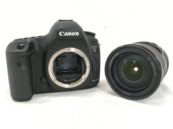 【中古】 Canon EOS 5D MARK III EF 24-105 1:4 L IS USM デジタル 一眼レフ カメラ レンズ セット キヤノン W5728144