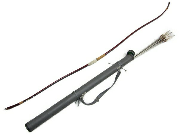 【中古】 林忠兵衛弓具店 カーボン 直心 矢付き 弓道 約227.5cm 和弓 N4230461のサムネイル