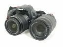 【中古】 中古 Canon キャノン EOS Kiss X2 EF-S 55-250mm F 4-5.6 EF-S 18-55mm F 3.5-5.6 IS デジタル 一眼レフ カメラ セット O2766713