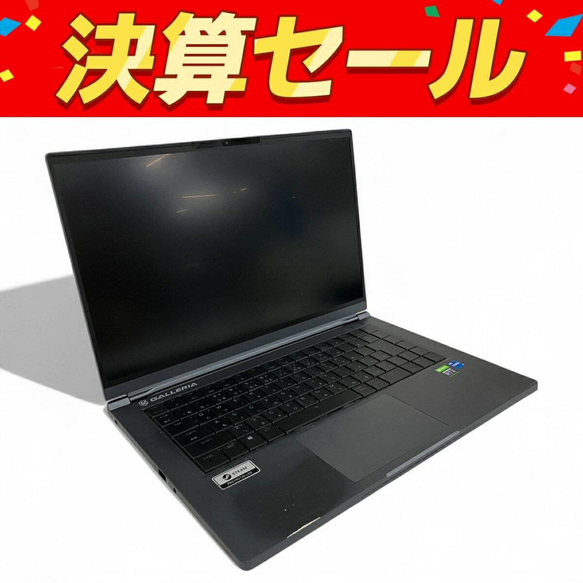 【中古】 【中古】Thirdwave GALLERIA UL7C-R36 ノートPC i7-11800H 16GB SSD 500GB RTX 3060 Laptop WIN11 中古 B10120345