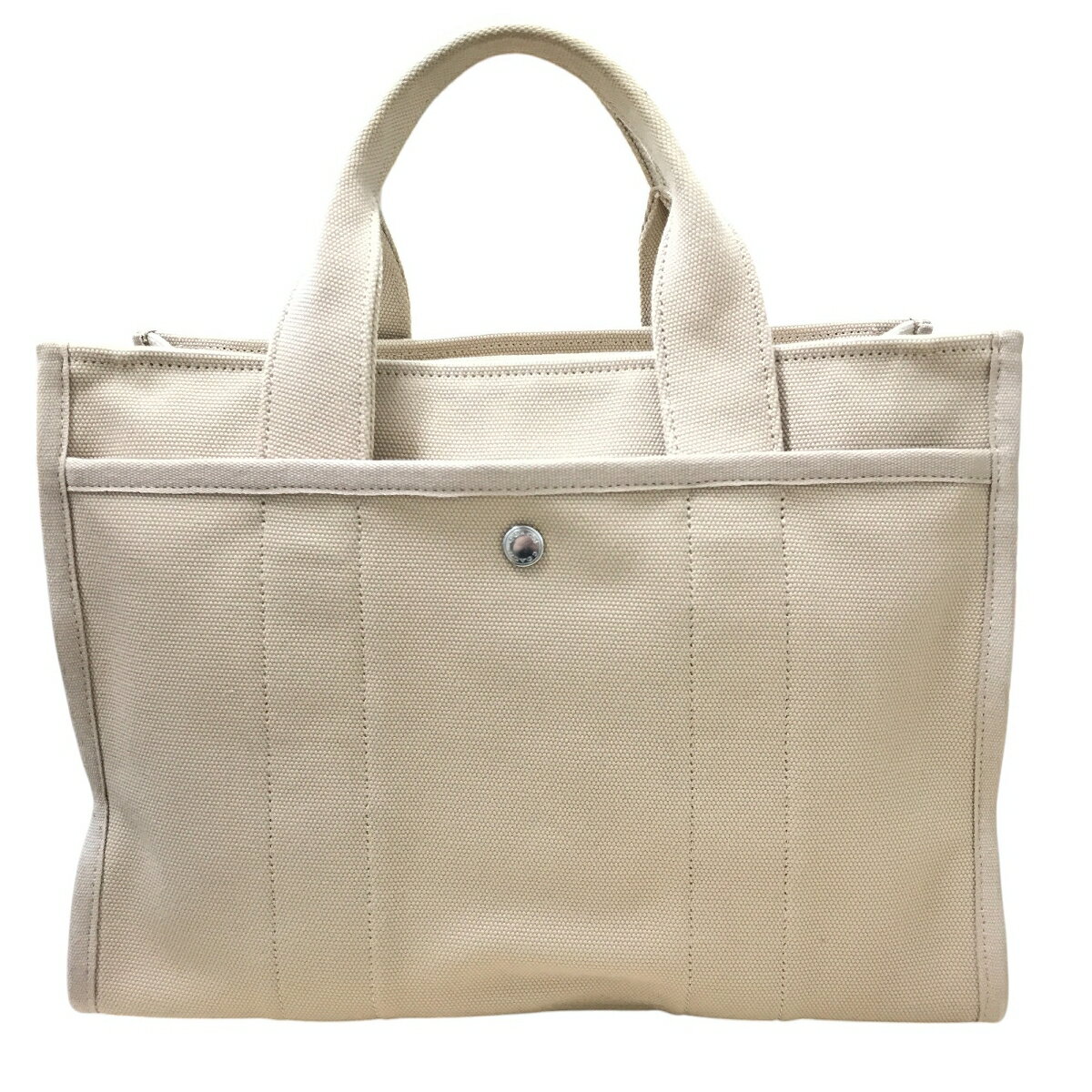 【中古】 コーチ COACH カーゴトート CP158 ベージュ ハンドバッグ 2wayバッグ キャンバス レディース 程度 良好 T10065852