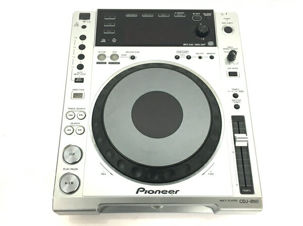 【中古】 Pioneer パイオニア CDJ-850 CDJ ターンテーブル DJ機器 シルバー T4442257