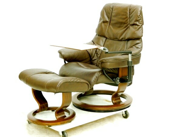 【中古】 EKORNES エコーネス ストレスレスチェア タンパ オットマン付き 一人掛け ソファ 【大型】 K2702151