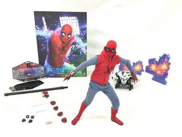 美品 【中古】 美品 【中古】ホットトイズ MMS552 1/6 スパイダーマン ファー フロム ホーム Far From Home Spider-Man ホームメイド スーツ版 W8475777