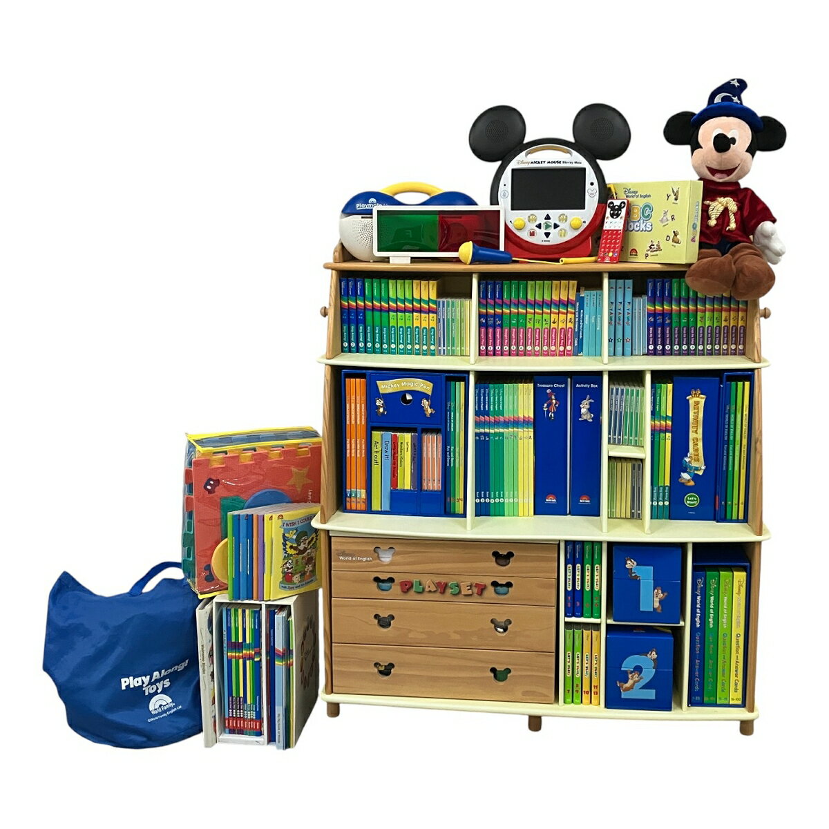 【中古】 DWE ワールドファミリー 2019年頃 フルセット Blu-ray ブルーレイ ディズニー 教材 中古 良好 M10504500