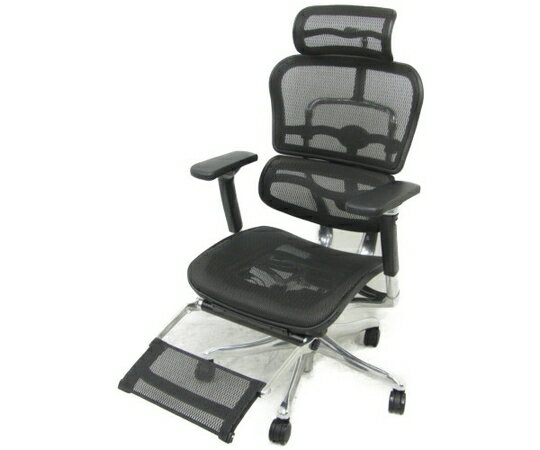 【中古】 Ergohuman PRO ottoman JOIFA802 エルゴヒューマンプロ オットマン内蔵型 オフィスチェア 【大型】 N4044346のサムネイル