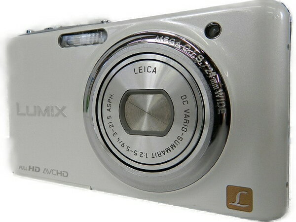 【中古】 中古 Panasonic パナソニック LUMIX FX77 DMC-FX77-W デジタルカメラ コンデジ リリーホワイト S3337246