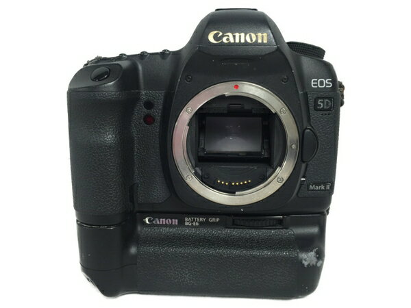 【中古】 Canon キャノン EOS 5D MarkII EOS5DMK2 カメラ デジタル 一眼レフ ボディ バッテリーグリップ付 S3971808