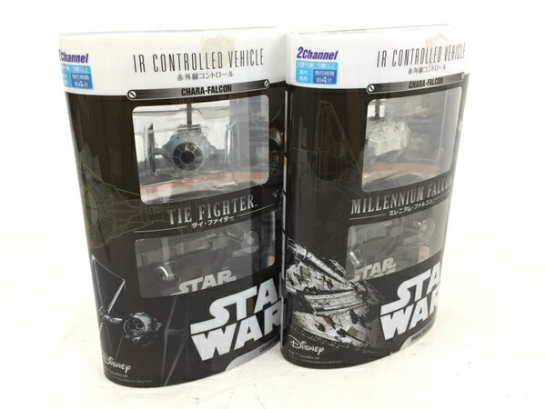 【中古】 ccp STAR WARS 赤外線コントロール タイ・ファイター ミレニウム・ファルコン 2点セット ラジコン ジャンク N5813887